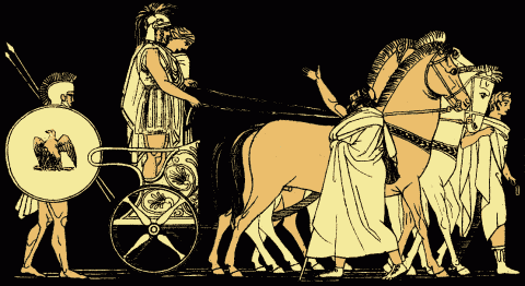 El regreso de Agamenón, ilustración de 1879 para las Stories from the Greek Tragedians de Alfred Church.