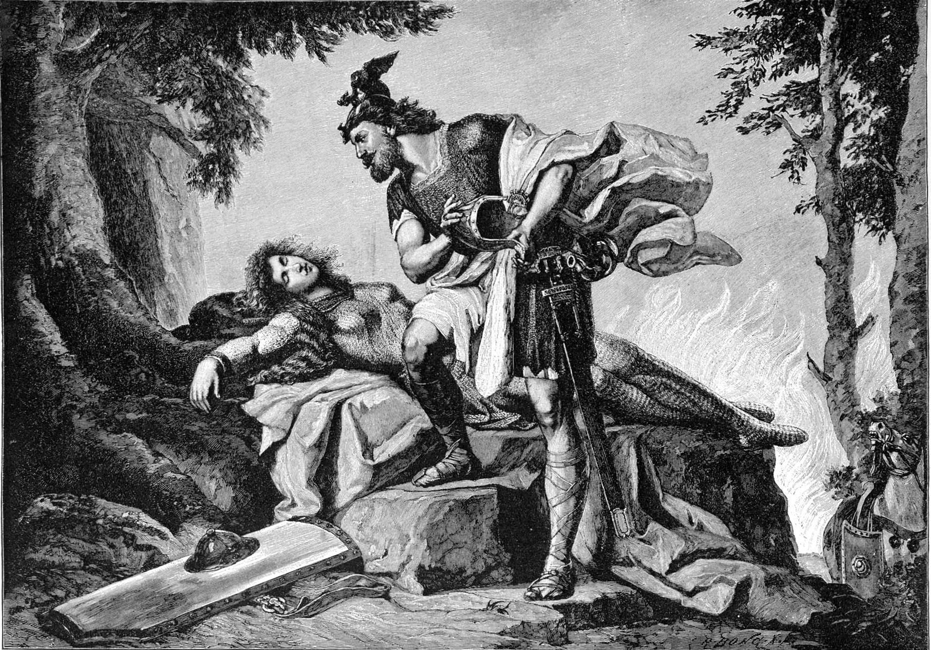 Sigfrido despertando a Brunhilda la valquiria.