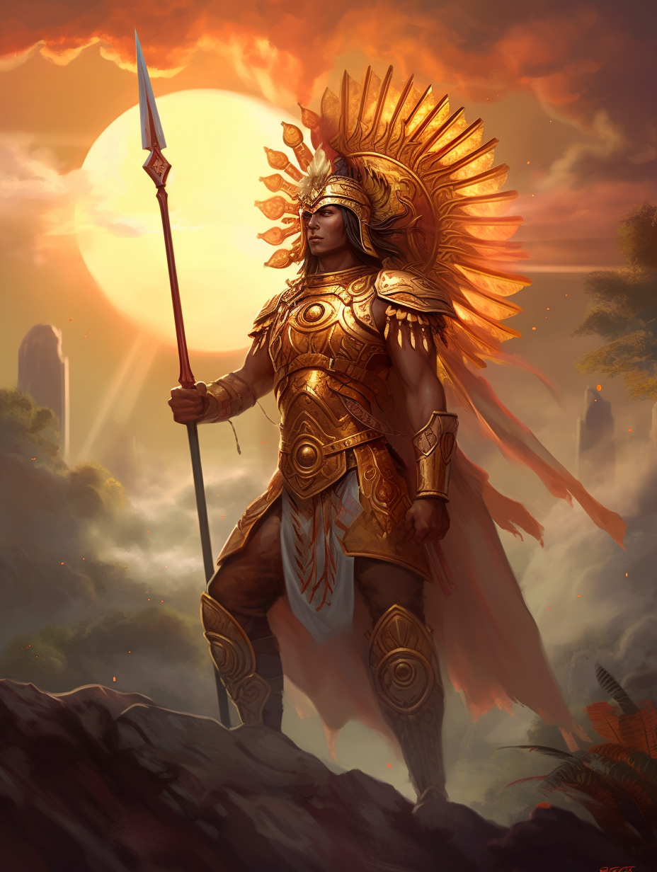 Apolaki el dios del sol y la guerra de los antiguos filipinos.