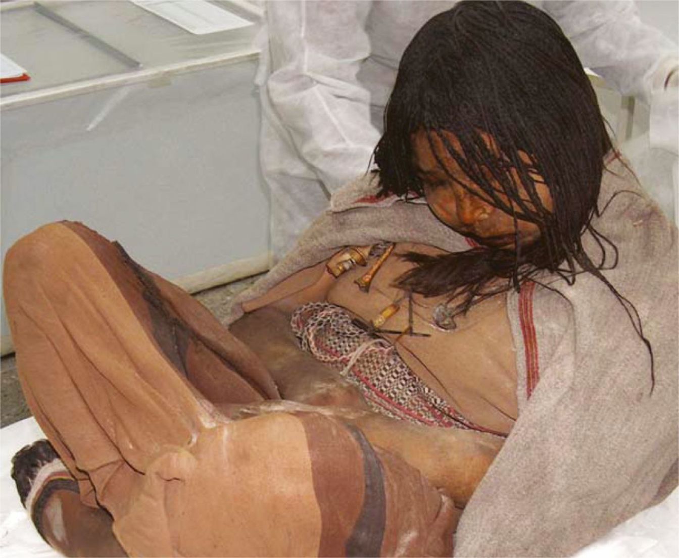 La doncella una de las “momias” descubiertas en el sitio de Llullaico.