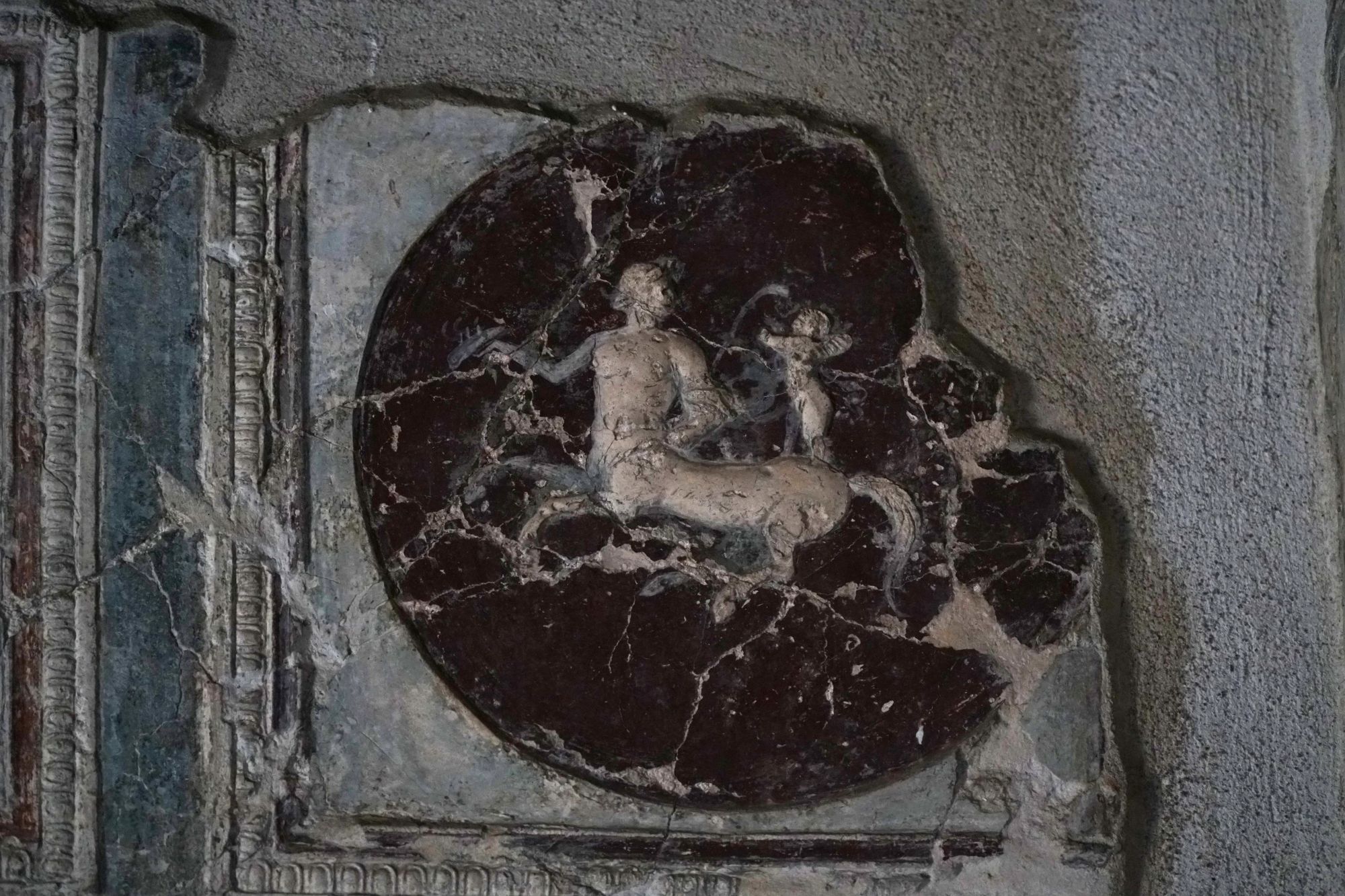 Centauro en un fresco de Pompeya