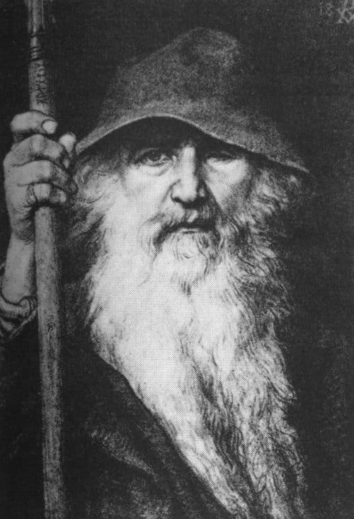 Retrato de Odin por Georg Von Rosen