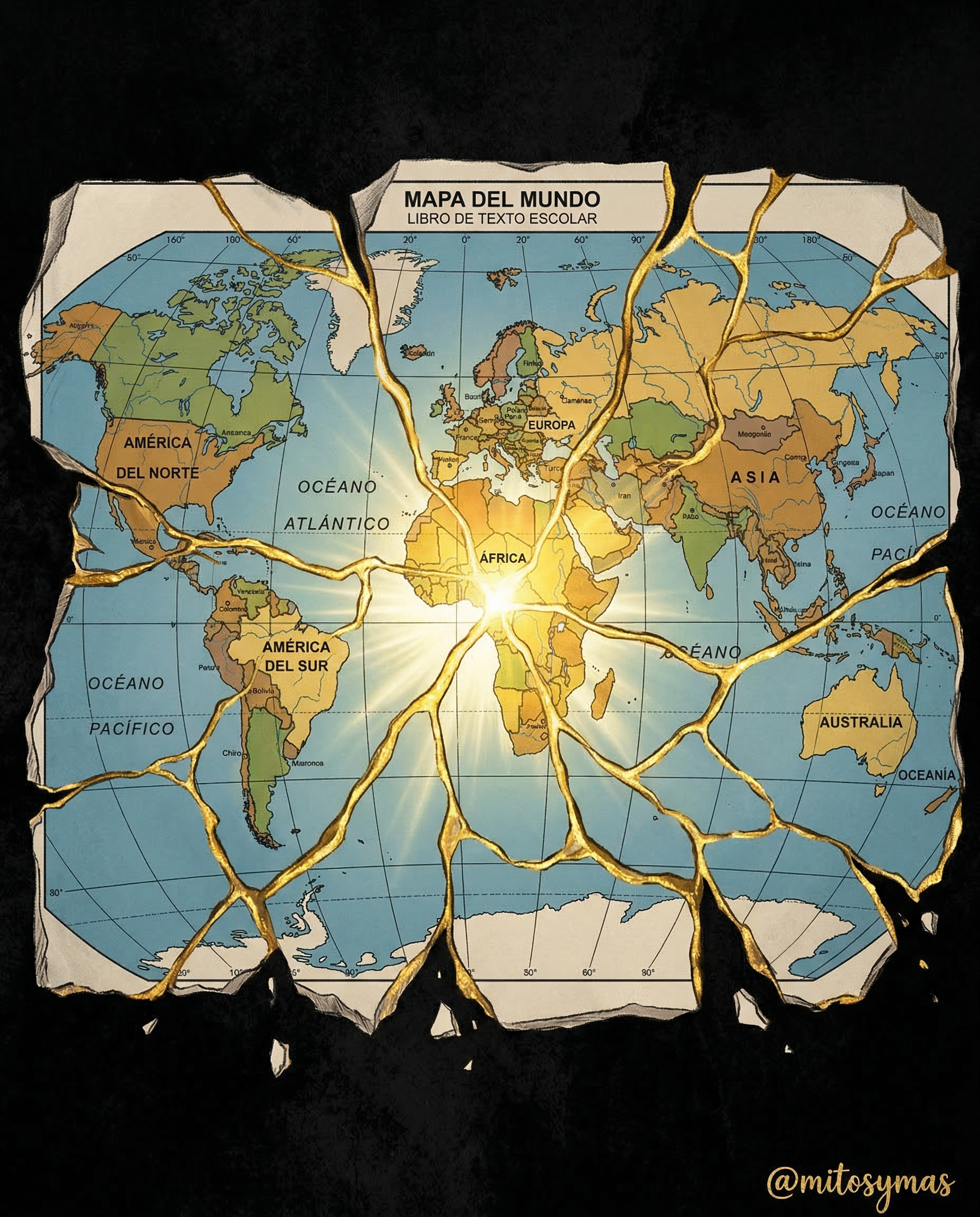 Mapa La historia no está rota. Simplemente, nos han enseñado a mirar solo uno de sus fragmentos.