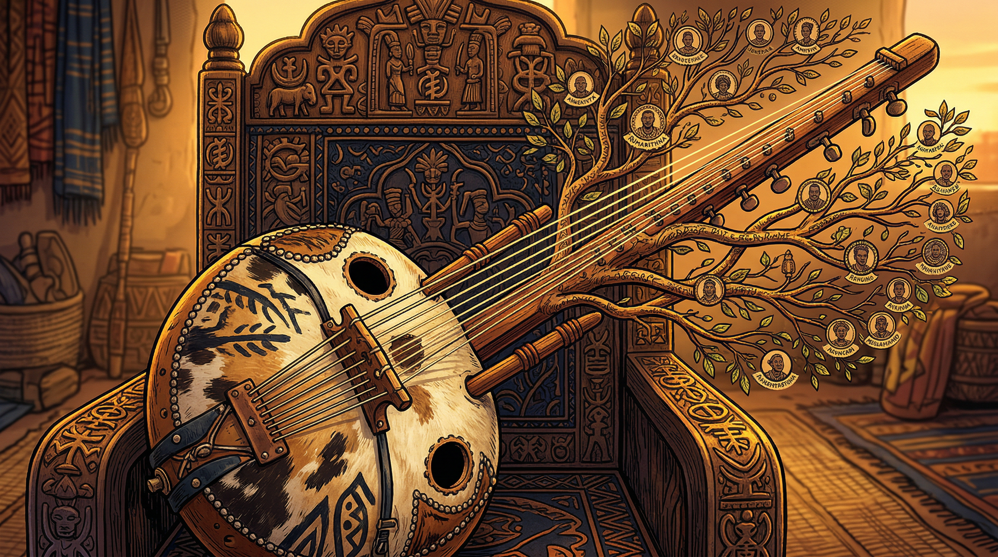 La kora: el instrumento que convierte la historia en música