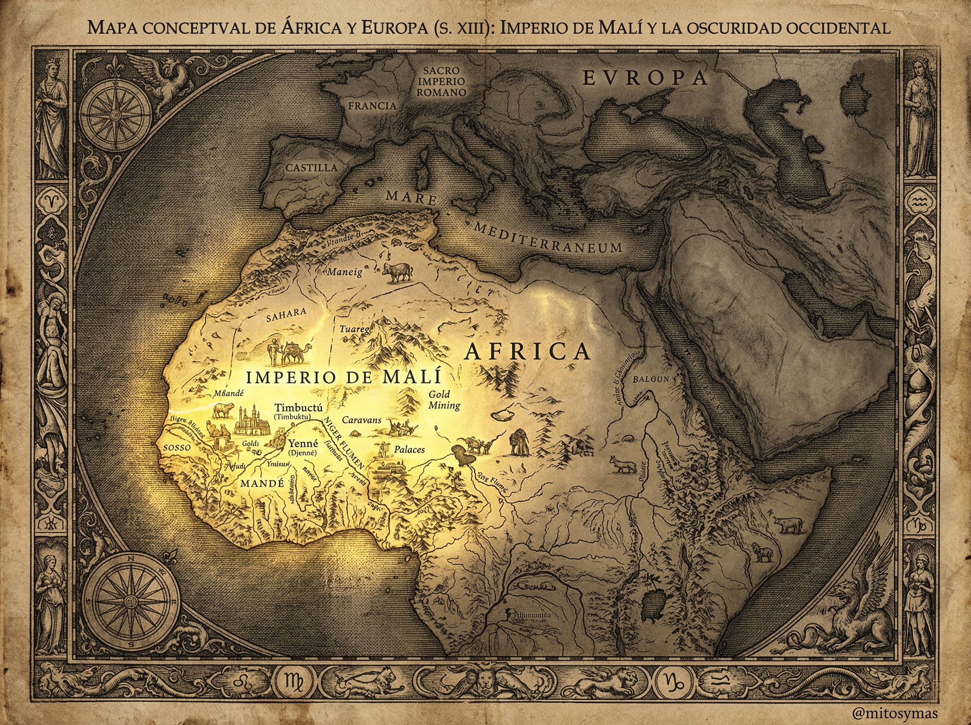 El imperio mas poderoso del mundo El mapa del poder en el siglo XIII era muy diferente al que nos enseñaron. Mientras Europa se recuperaba de la Peste Negra, Malí controlaba el 80% del oro mundial.