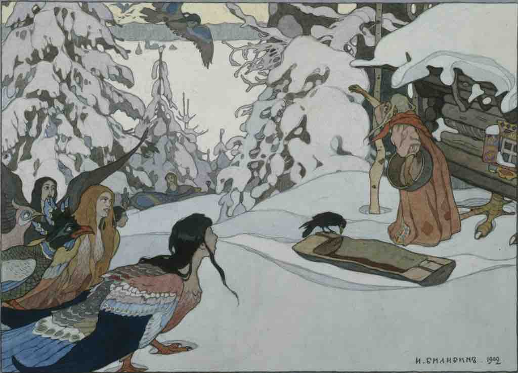 Baba Yaga un ambiguo personaje de la mitología eslava.