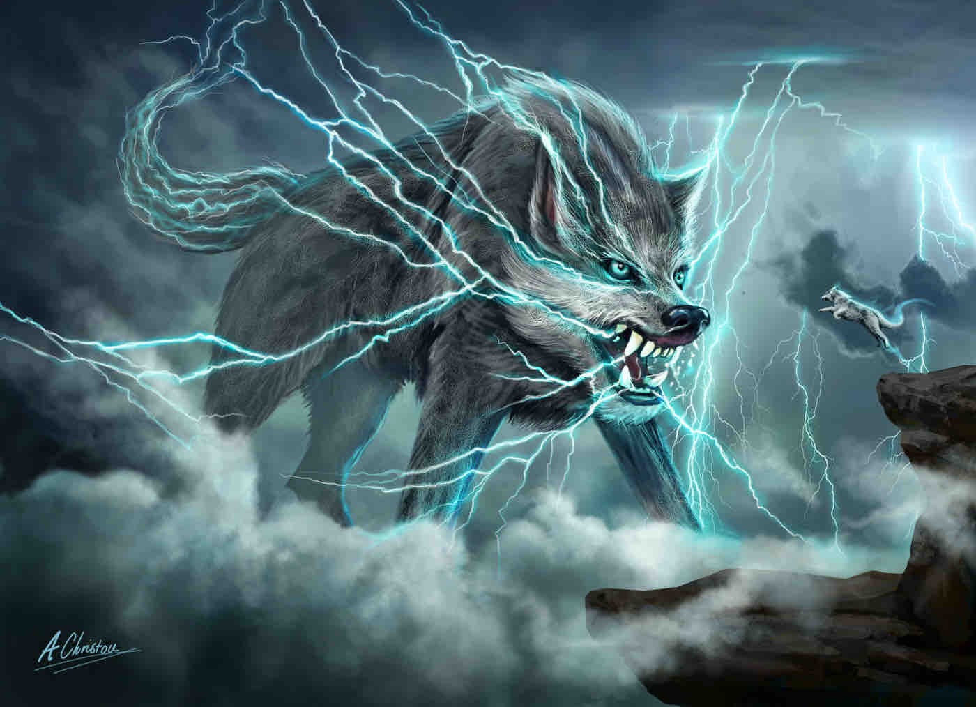 Raiju: la bestia del rayo de la mitología japonesa.